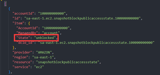 데이터 위치 확인 화면